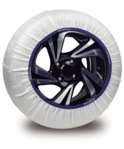 SET 2 PEZZI CALZE DA NEVE SPARCO IN TESSUTO BIANCO SILENZIOSE, TG L - SPT60